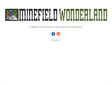 Tablet Screenshot of minefieldwonderland.com